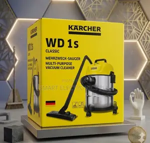 Kärcher Wd 1s Wet and Dry Vacuum Cleaner in Bright Yellow an 17-Liter