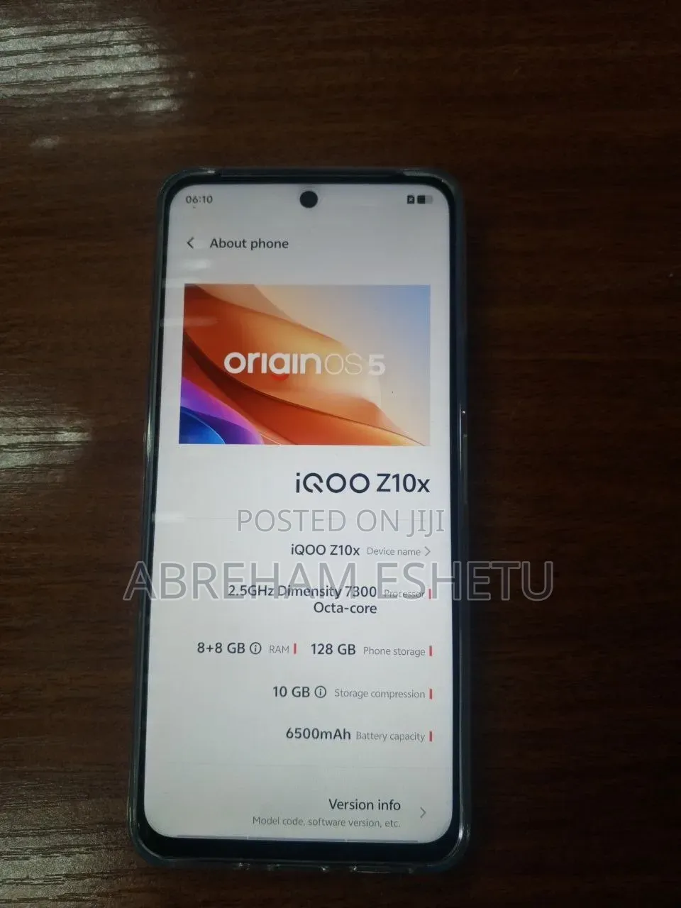 New iQOO Z10x 128 GB Silver