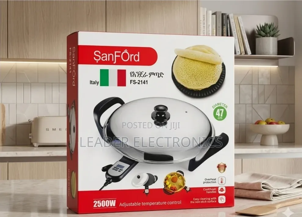 Sanford 47cm Electric Injera Mitad (ሳንፎርድ የእንጀራ ምጣድ)
