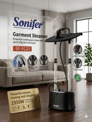  Sonifer Garment Steamer 1950w – Premium Dry Wet Ironing System 
