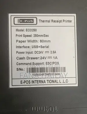 E-Pos Thermal Receipt Printer + Barcode Sanner