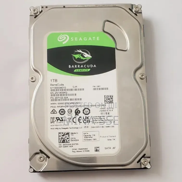 Seagate Barracuda 1tb 7200rpm Sata Desktop Hard Drive (St1000dm010)