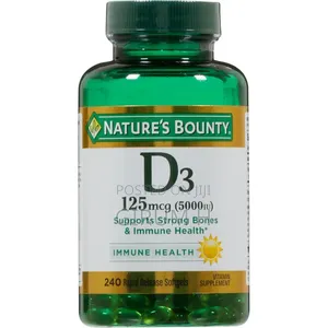 Vitamin D3, Featuring 125mcg (5000 Iu) Per Softgel