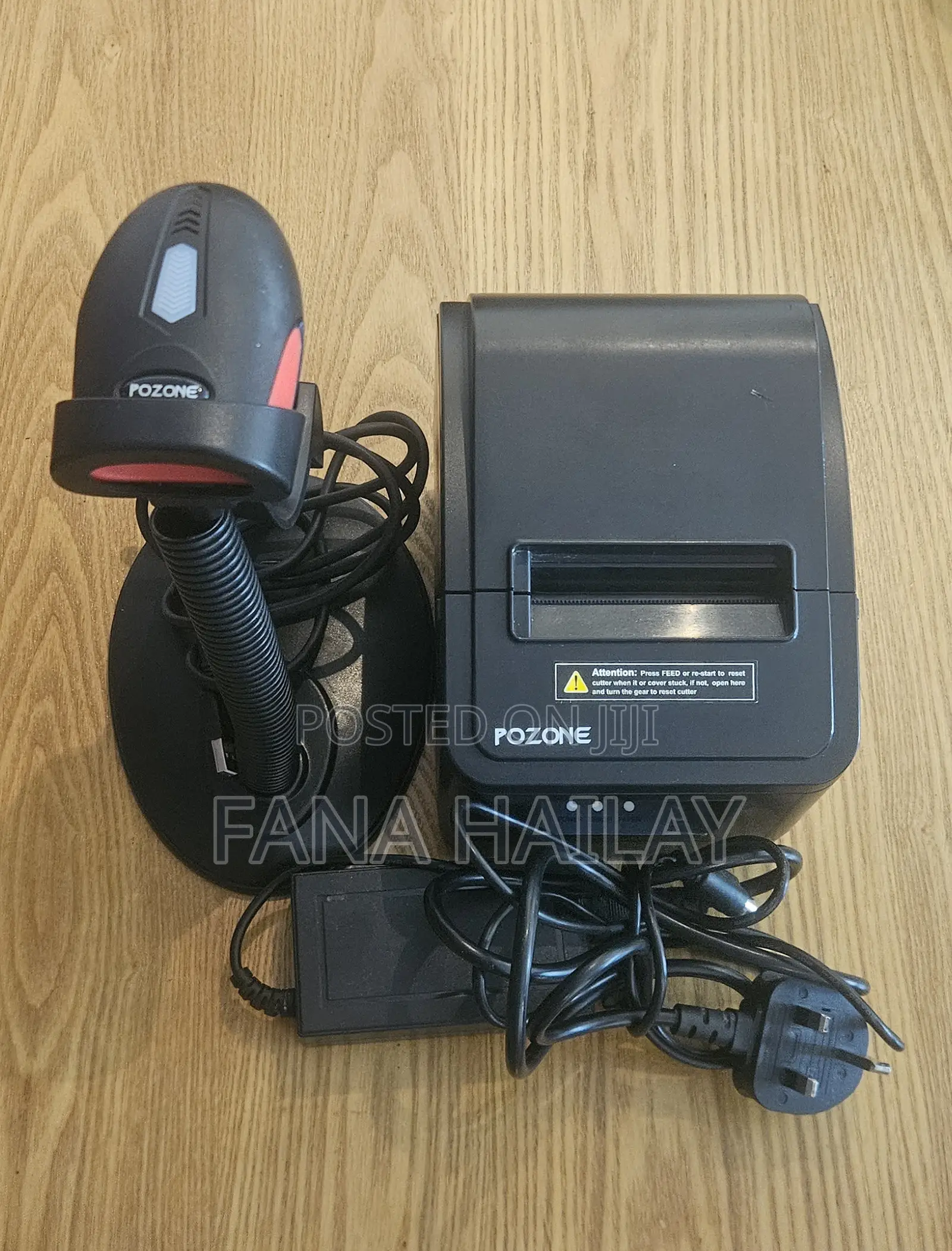 Pozone Thermal Receipt Printer + Barcode Scanner