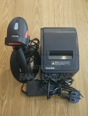 Pozone Thermal Receipt Printer + Barcode Scanner