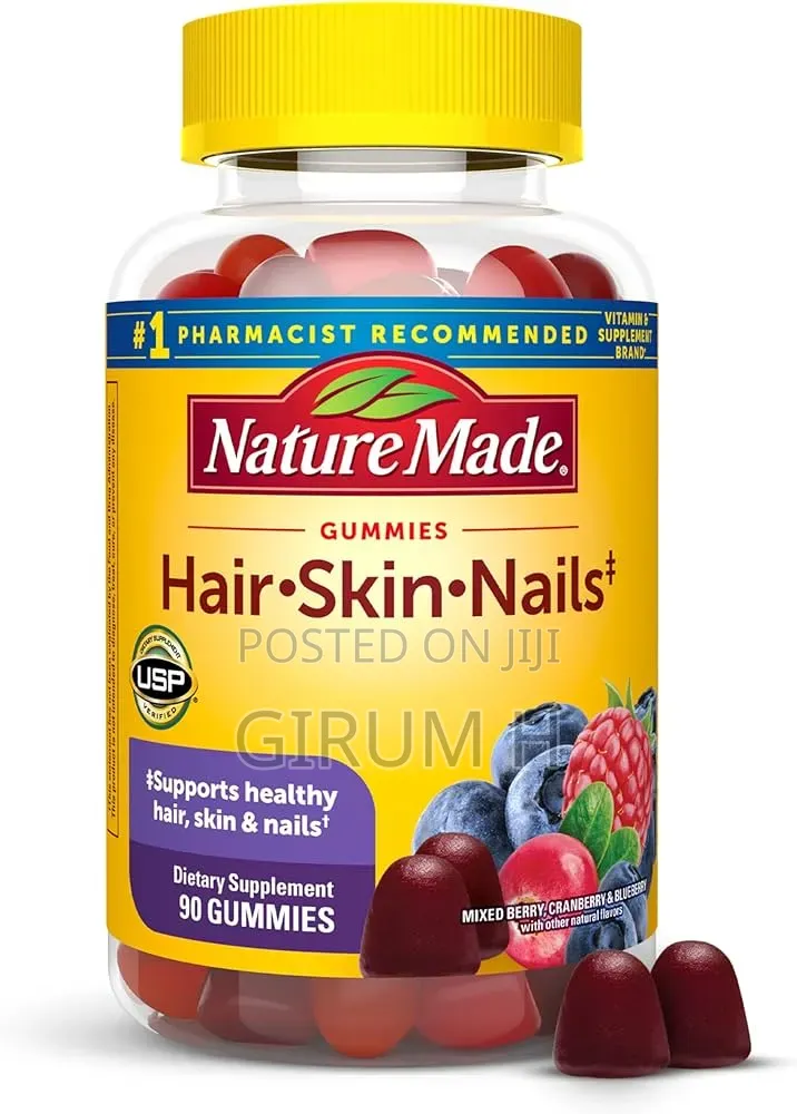 Hair Skin Nails Dietry Supplement, 90 Gummies