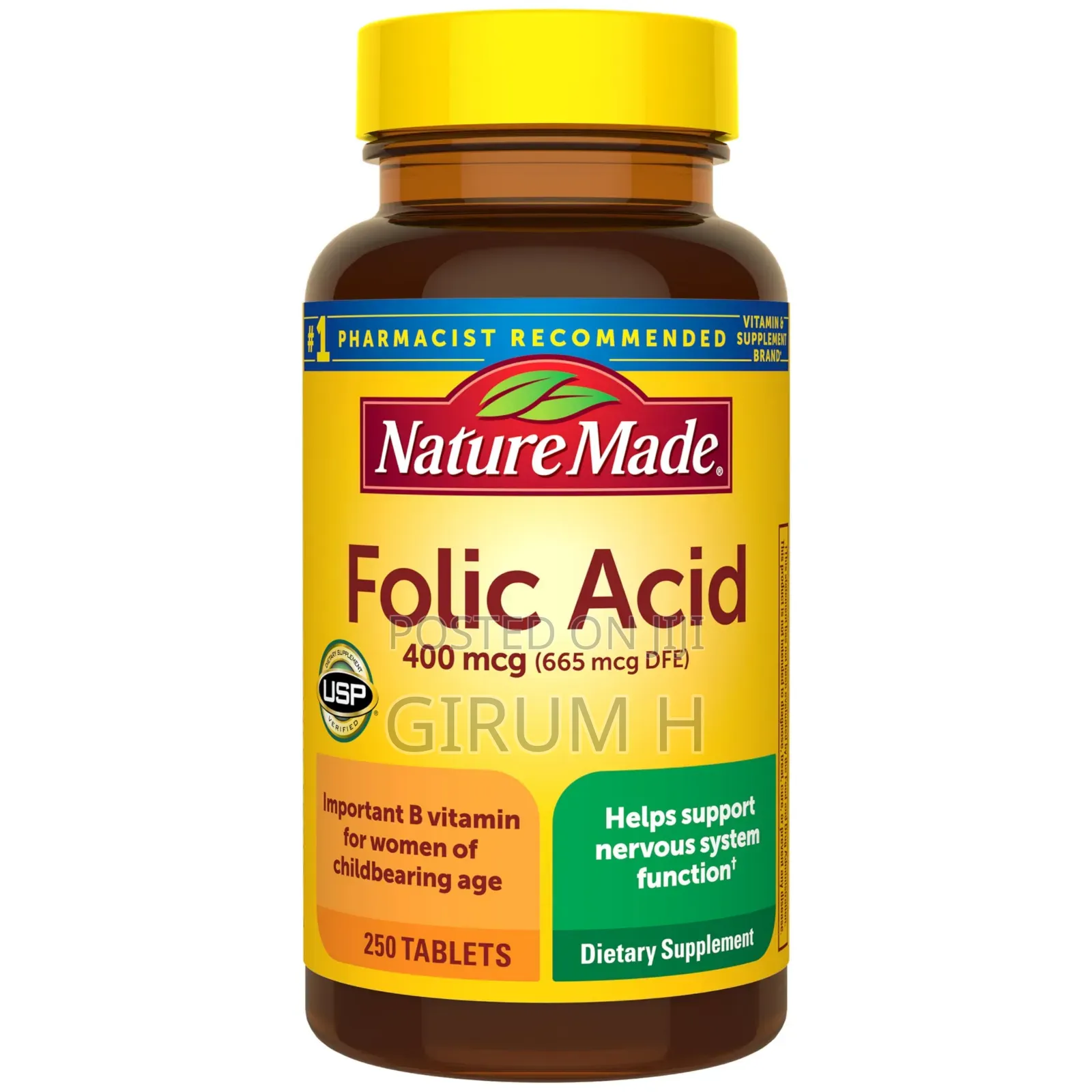 Folic Acid Supplement, 400 MCG