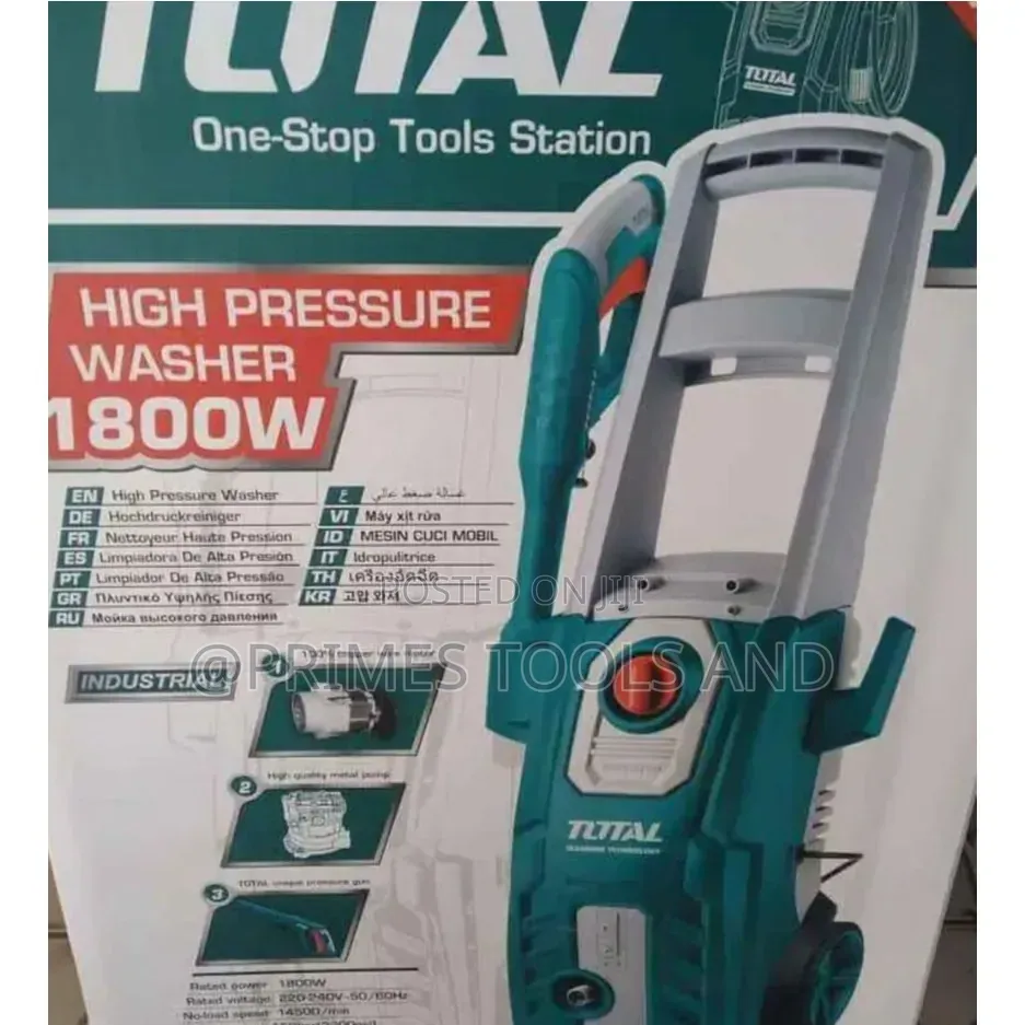 Total 2500w Pressure Washer Delivers Powerful Cleaning