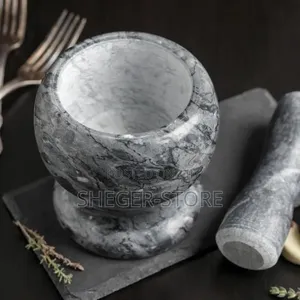 High Quality Marble Hand Mortar/Mill ከማርብል ድንጋይ የተሰራ ሙቀጫ