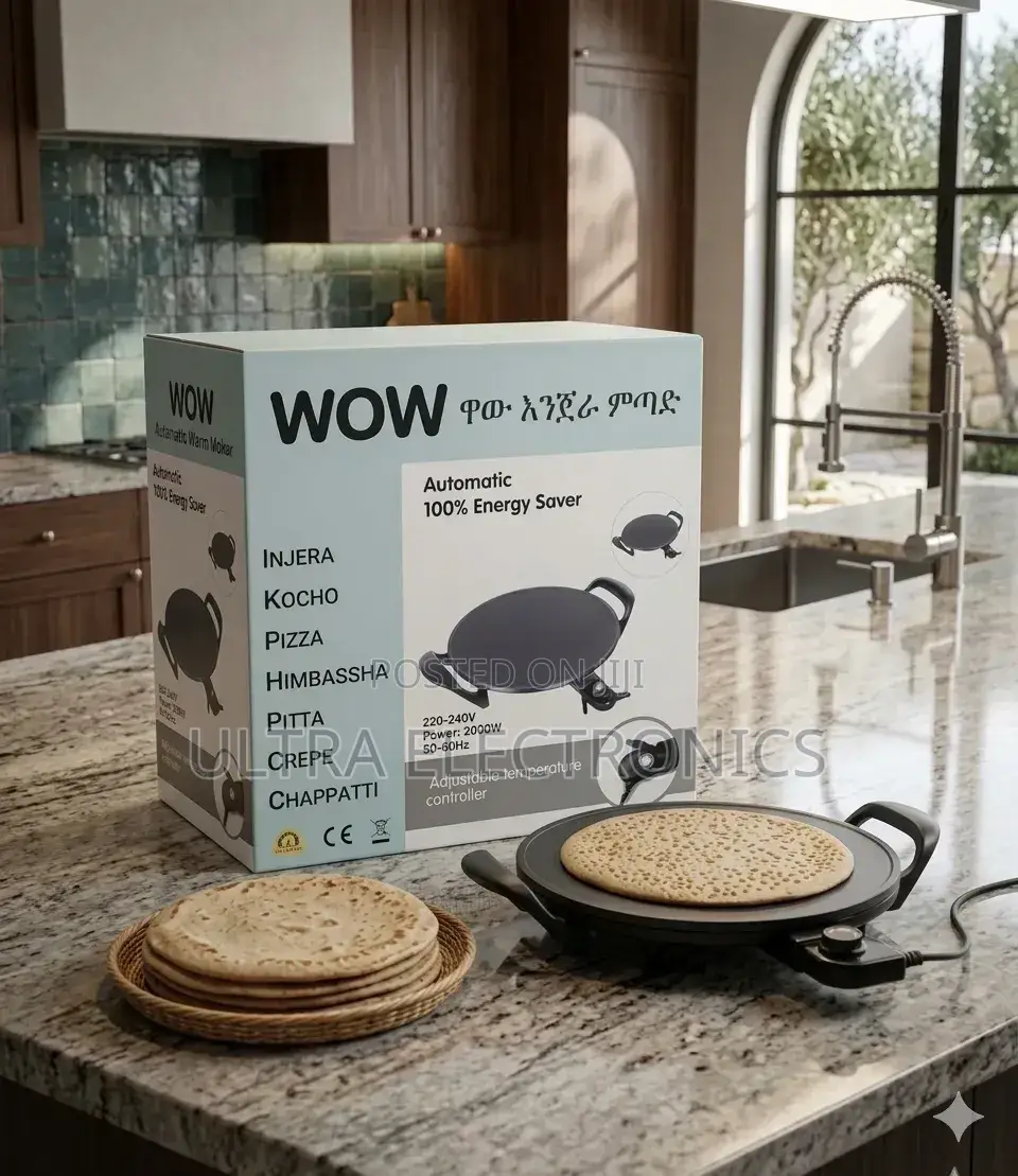 Wow Brand Automatic Electric Injera Maker. The 46cm ( Cooking