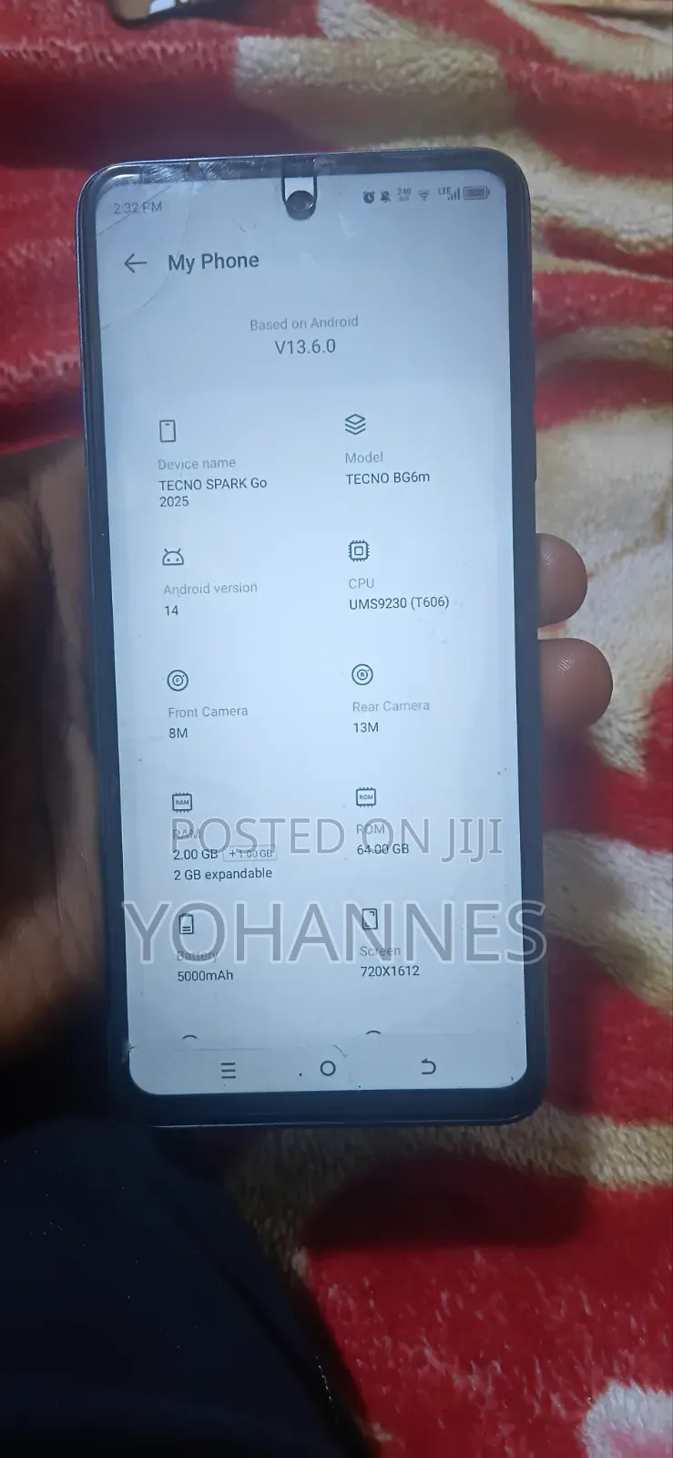 Tecno Spark Go 64 GB Black