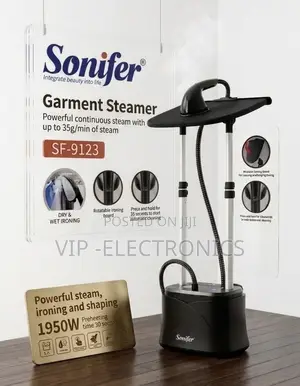 Sonifer Garment Steamer – 1950w Powerful Standing Fabric Steamer