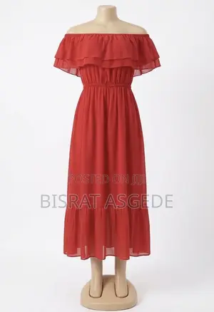 Bonda- ቦንዳ Off the Shoulder Bardot Dress