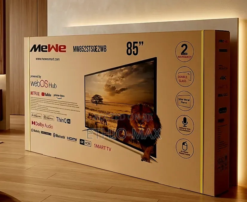 Mewe Tv 85" Smart Webos Hub Tv – Ultra Hd | Giant Screen Entertainm