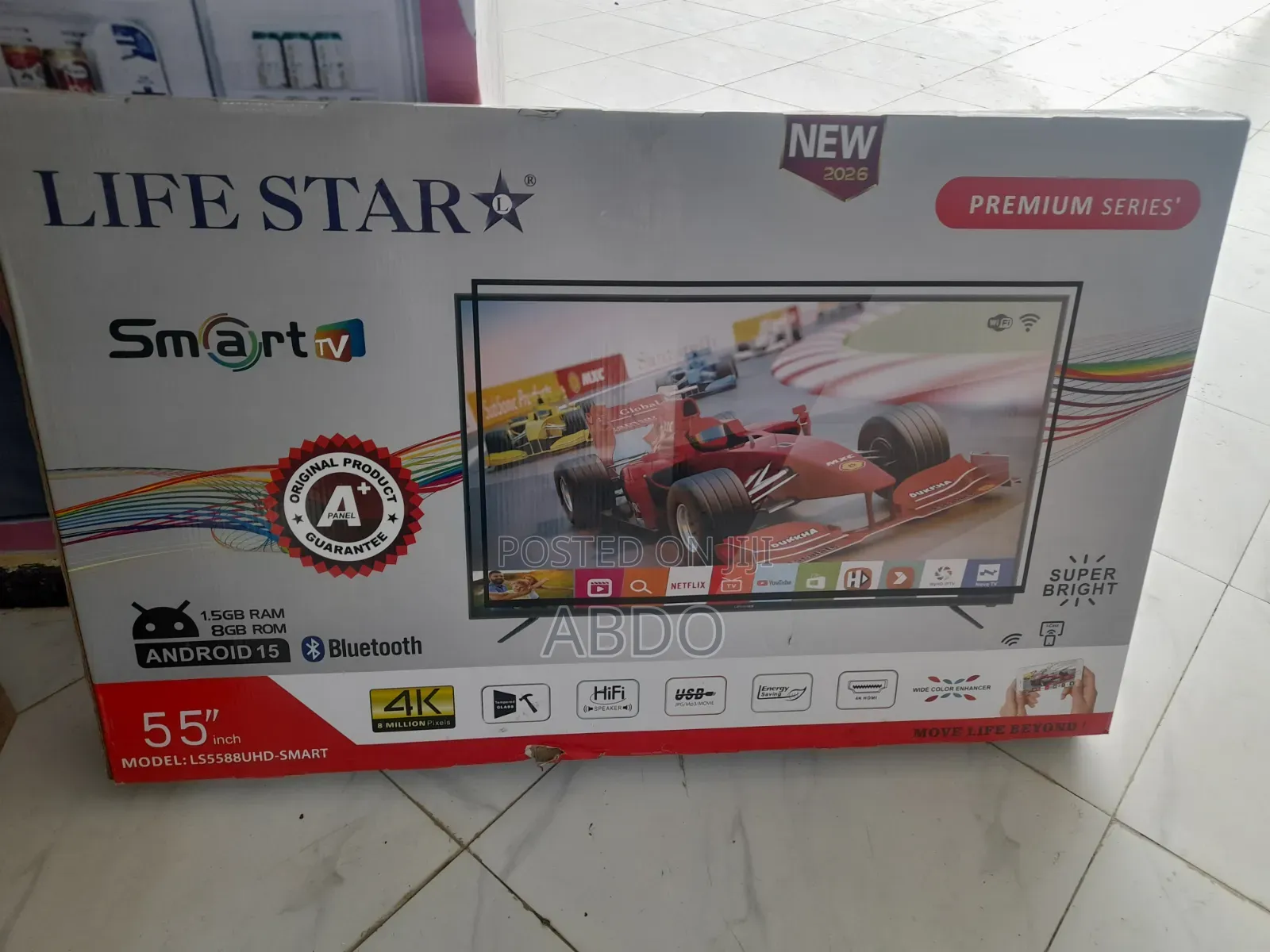 Life Star Smart Tv 55 Inch Andraid Doubel Gelass 2026 Quality Tv