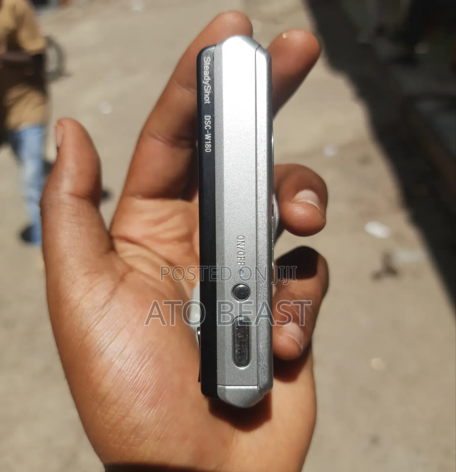 Silver Sony Cyber-Shot DSC-W180 Digital Camera.
It Features a 10.1-Mp