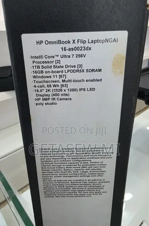 New Laptop HP OmniBook 7 16" 16GB Intel Core Ultra 7 SSD 1T