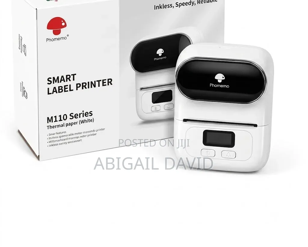 Phomemo M110 Portable Bluetooth Label Maker – Inkless Thermal Printer