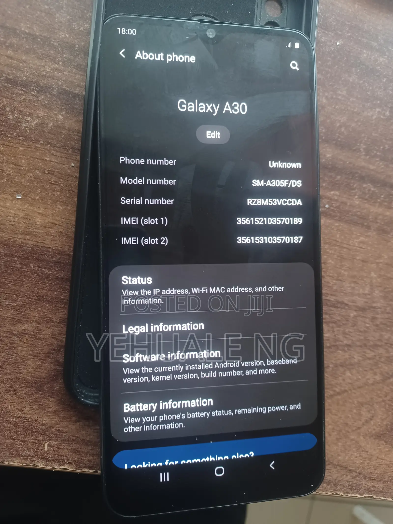 Samsung Galaxy A30 64 GB Gray