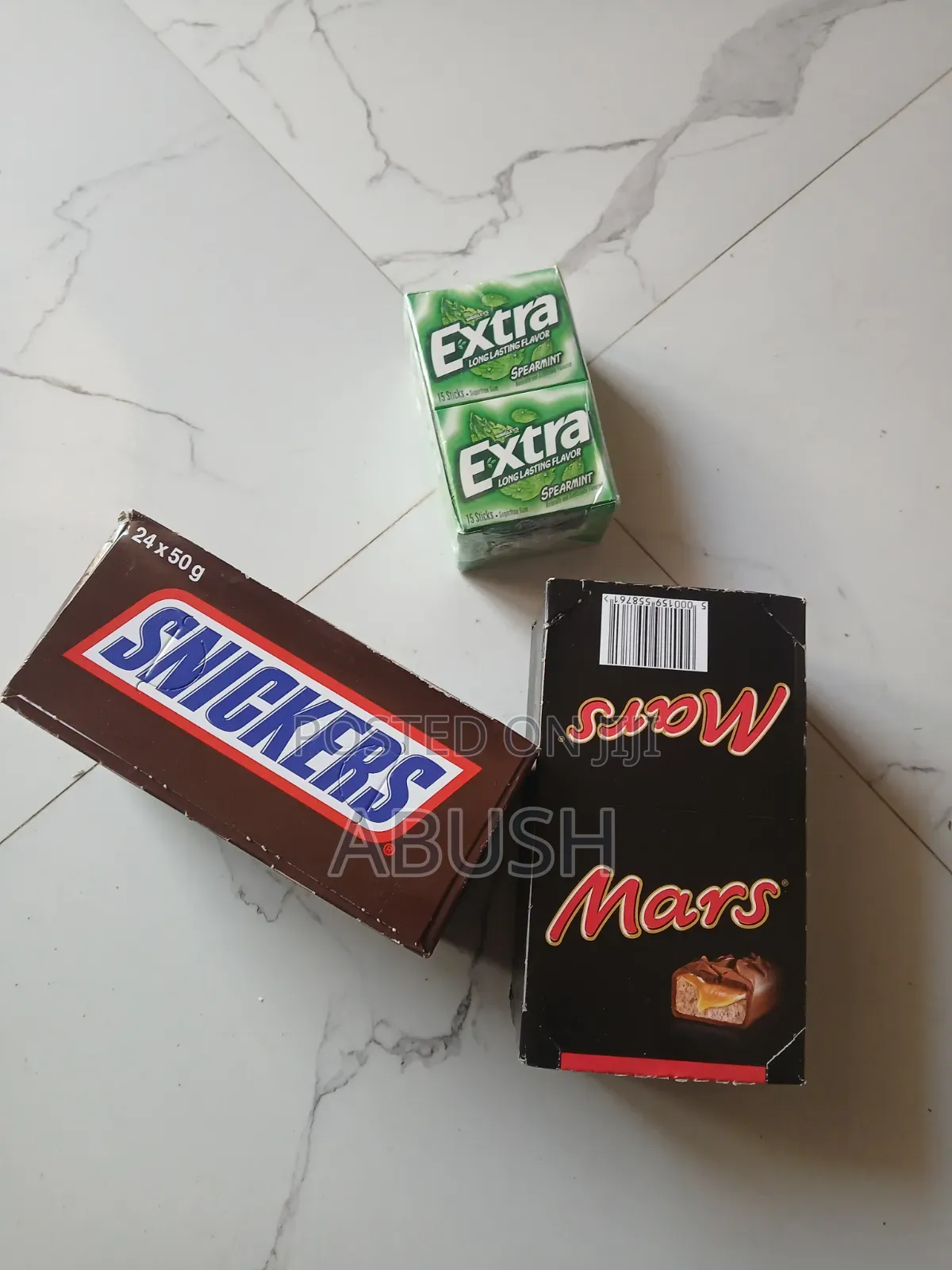 Chocolate Snickers and Mars