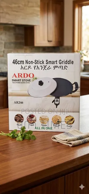 Ardo Ar246 46cm Non-Stick Smart Griddle Injera Mitad Stove