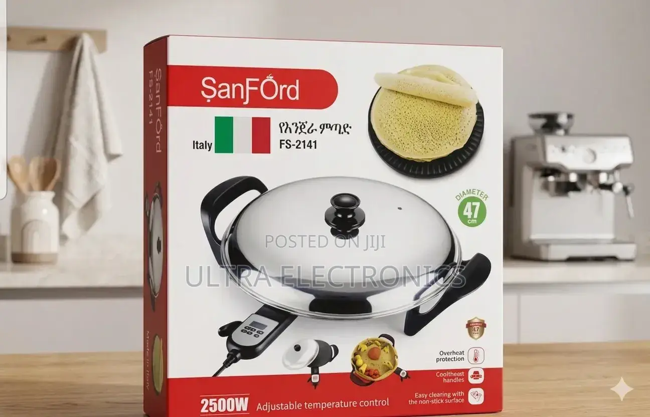 Sanford Fs-2141 Injera Mitad – 47cm Electric Injera Mitad With 2500w