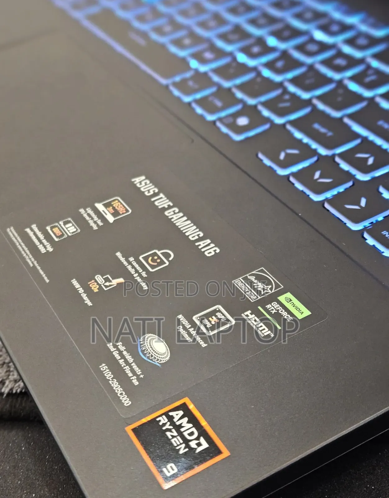 New Laptop Asus TUF Gaming A15 32GB AMD Ryzen 9 SSD 1T