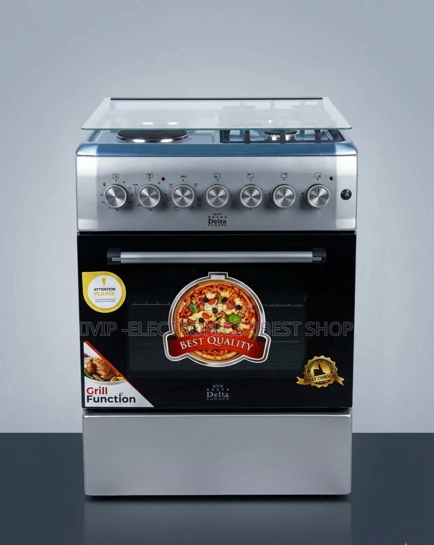 Delta Oven 60×60 Hybrid Freestanding–2gas Burners 2electric Hotplates