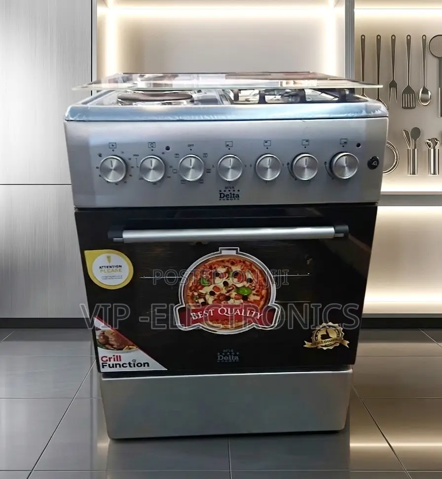 Delta Oven 60cm by 60cm Stainless Steel (2gas 2electric) Freestanding