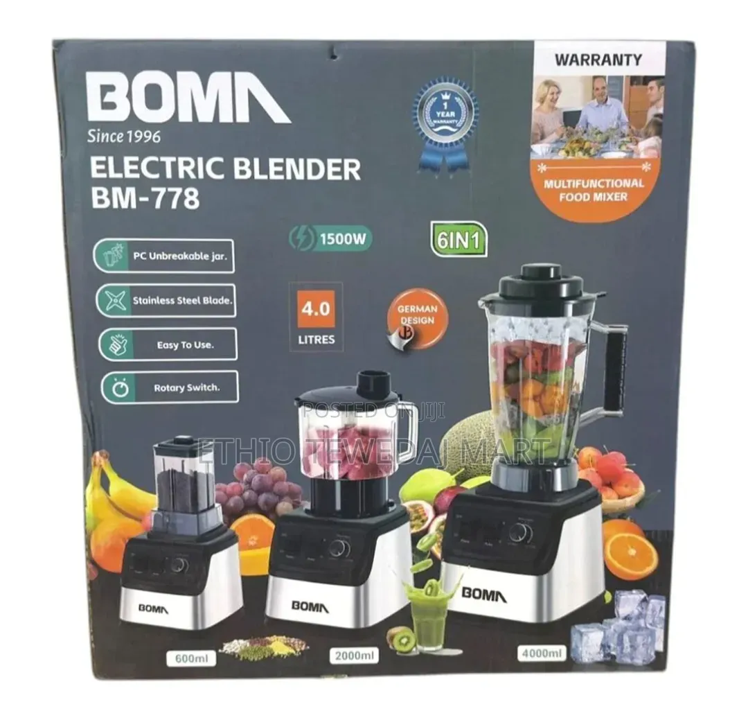 Boma 6 in 1 Electric Blender Set – 4l