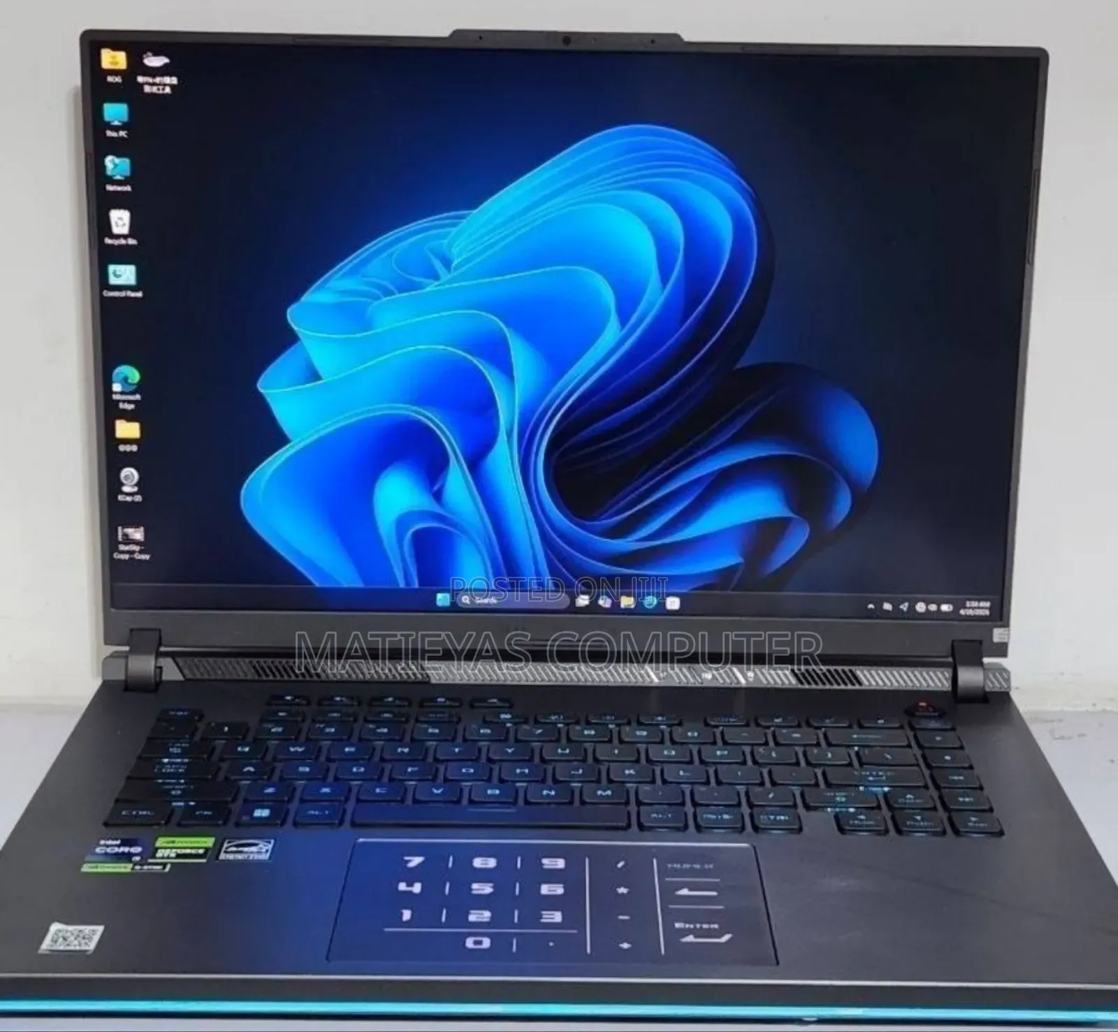 New Laptop Asus ROG Strix G16 G614 16GB Intel Core i7 SSD 1T