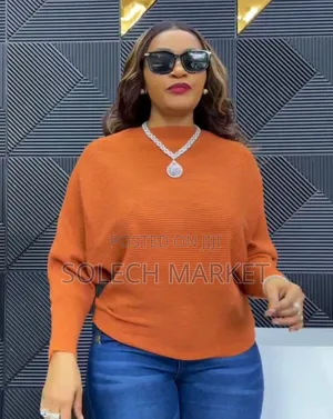 Batwing Sleeve Knitted Sweater