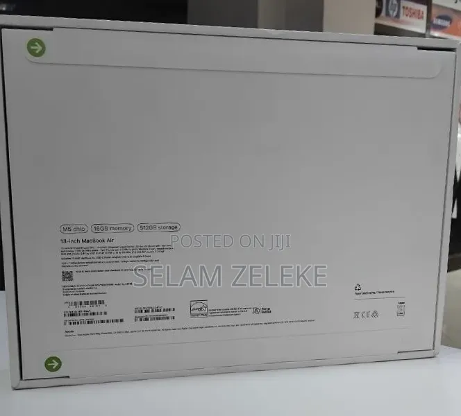 New Laptop Apple MacBook Air 2026 M5 16GB Apple M5 SSD 512GB