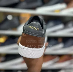 Boss Biol High Master Quality Flat Lather Shoes for Man's