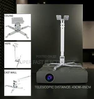 Universal Projector Ceiling Wall Mount Bracket – Adjustable