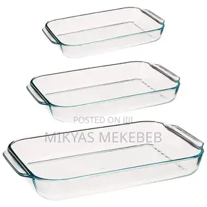 Glass Bakeware Set (Rectangular Shape)