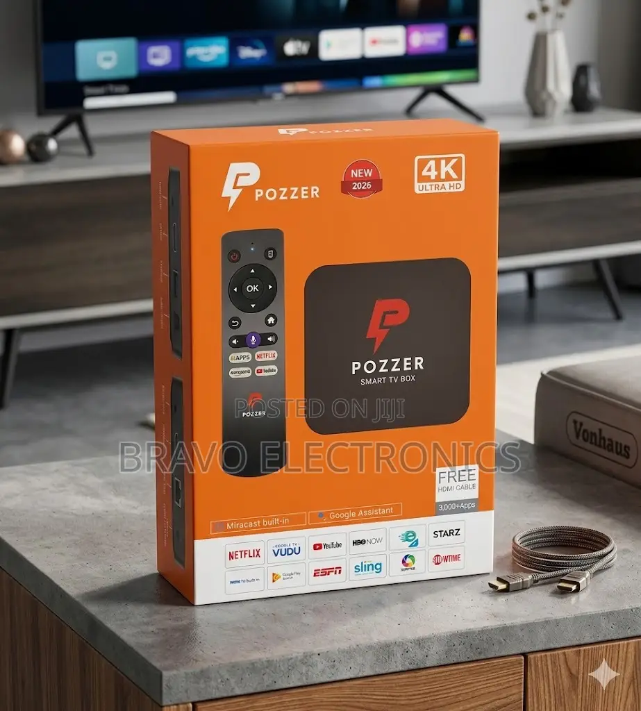 Pozzer Android Tv Box 2026 – Android 15.0 | Best Price in Addis!