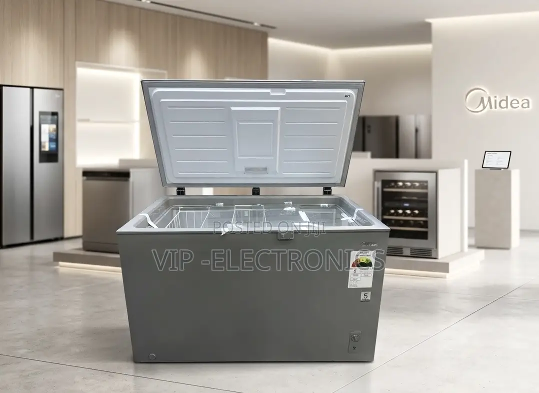 Midea Chest Freezer 340l (Model Mdrc479fzg01–Double Door Deep Freezer