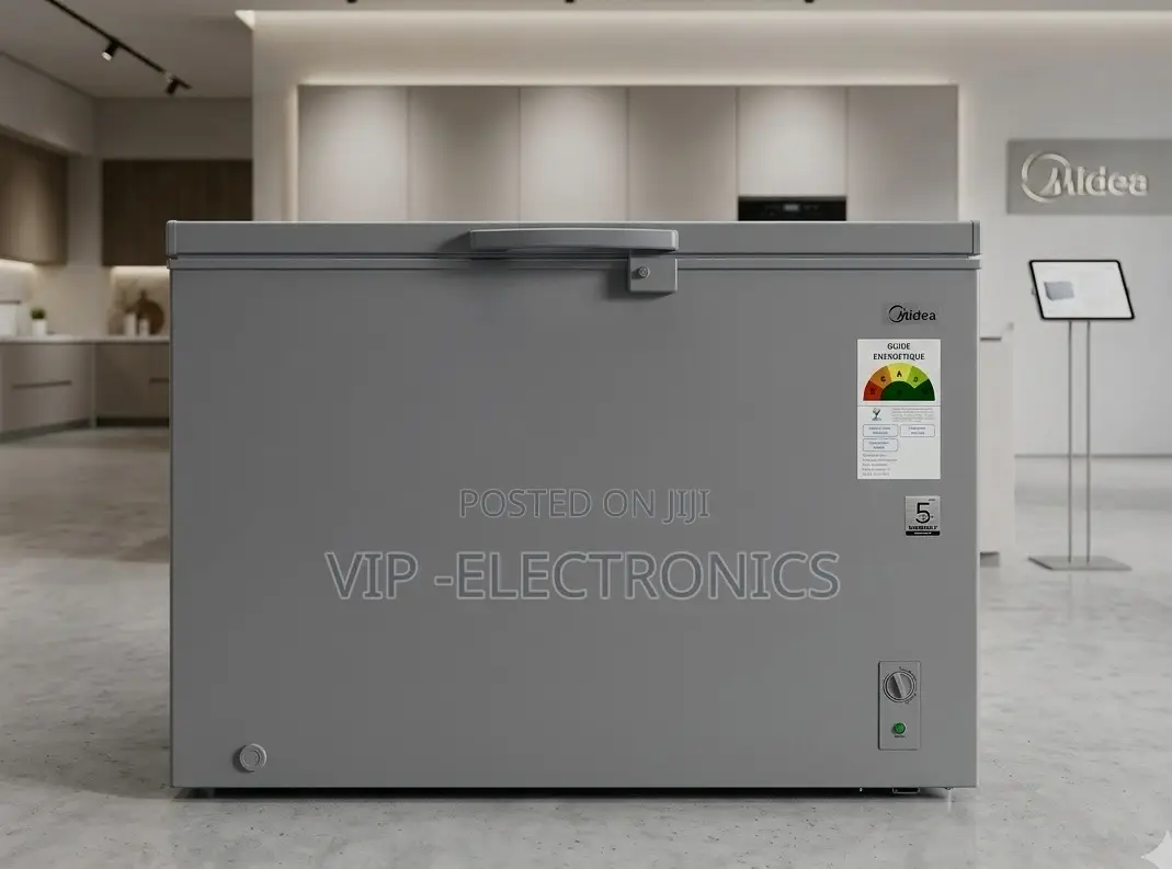 Midea Chest Freezer 479 – 340l Double Door Deep Freezer With