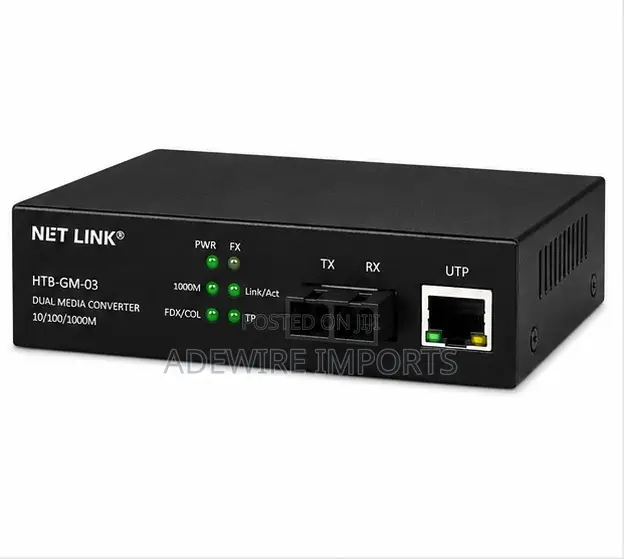 Net Link Dual Media Converter (Htb-Gm-03) With Vat
