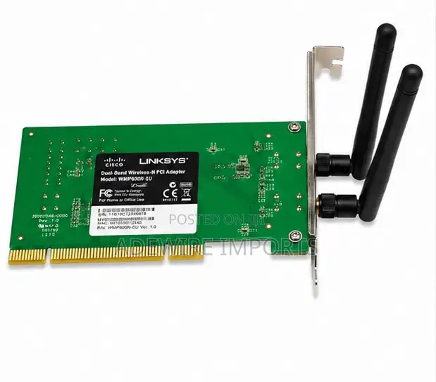 Cisco Linksys Dual-Band Wireless -N Pci Adapter Wmp600n-Eu With Vat