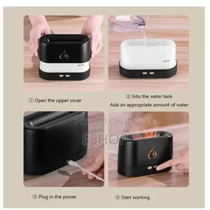 Electric Aromatherapy Diffuser With Realistic Flame Effect