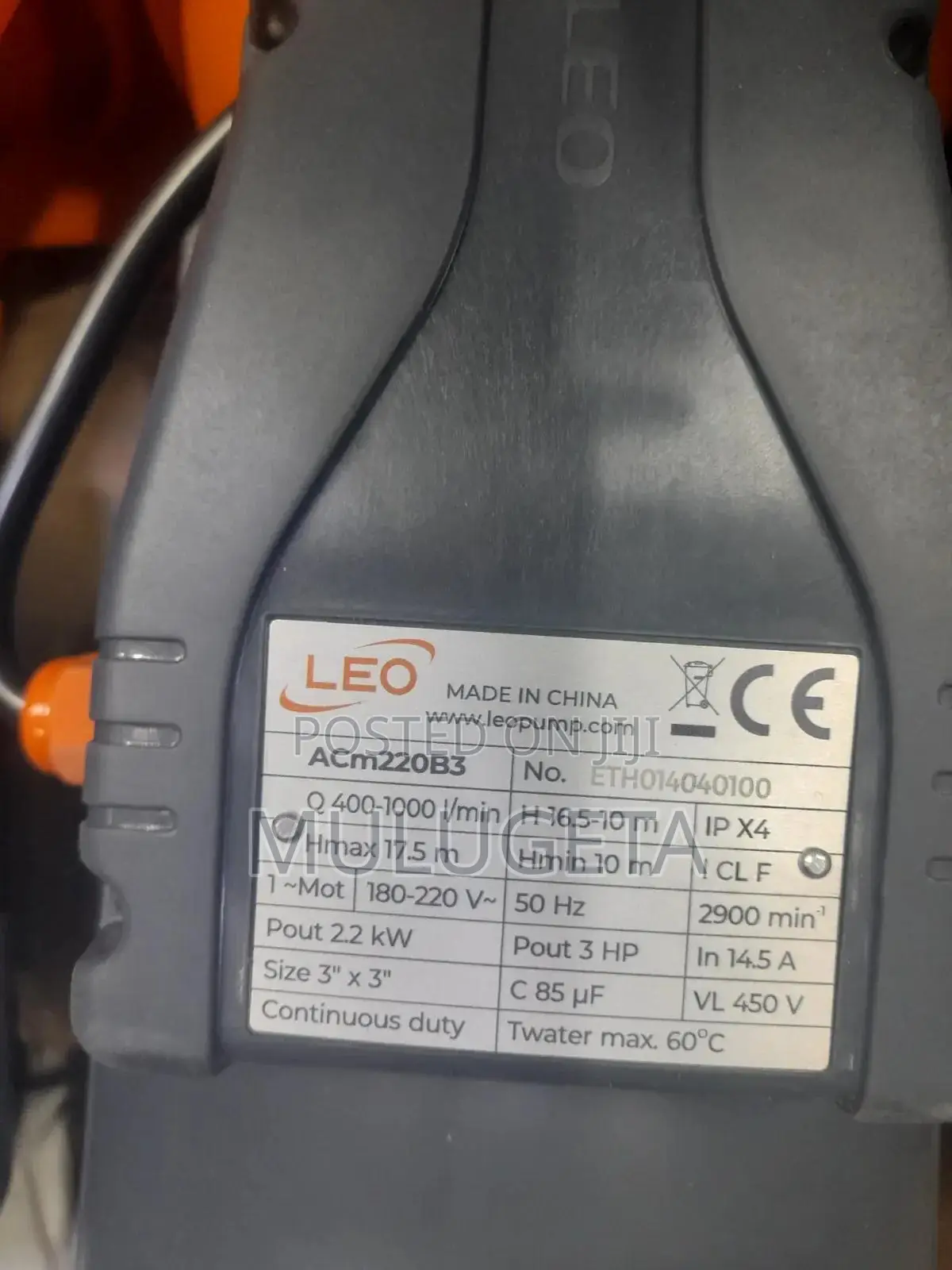 Leo Centrifical Pump 3×3
