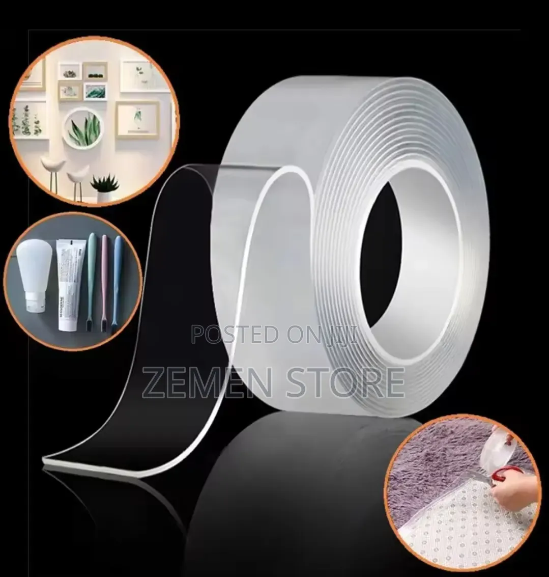 Reusable Double-sided Ivy Nano Magic Tape ጠንካራ ባለሁለት ወገን ቴፕ