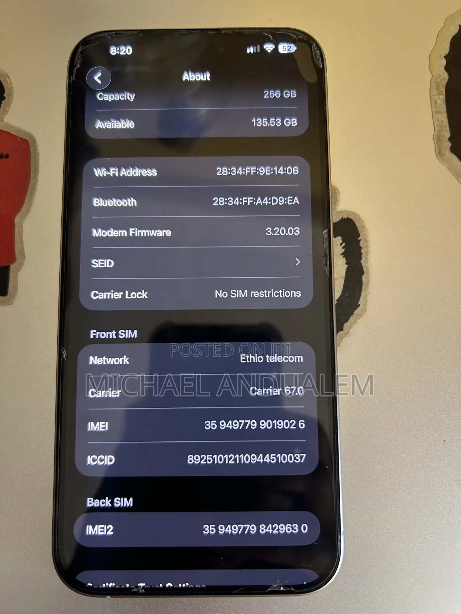 Apple iPhone 15 Pro Max 256 GB Silver