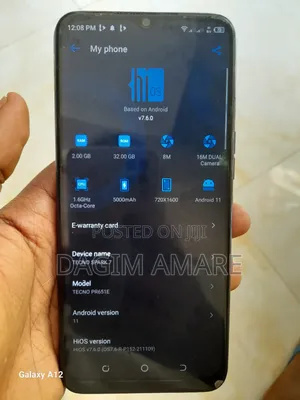 Tecno Spark 7 32 GB Black