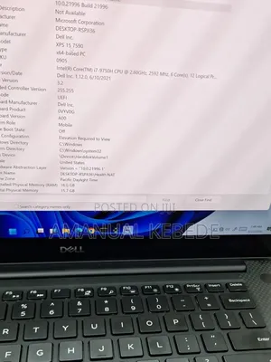 New Laptop Dell XPS 15 16GB Intel Core i7 SSD 512GB