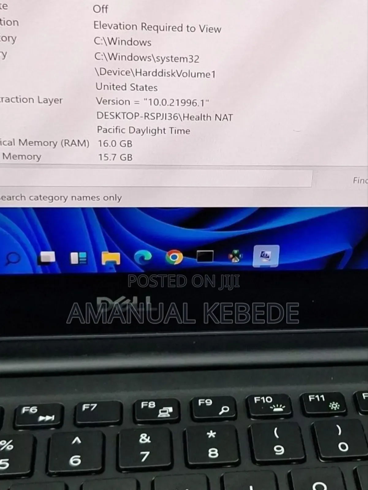 New Laptop Dell XPS 15 16GB Intel Core i7 SSD 512GB