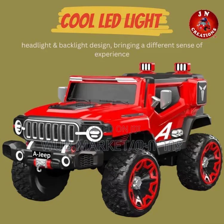 Premium 12v Rechargeable Kids Jeep Up To 65kg -ዘመናዊ የልጆች ኤሌክትሪክ መኪና
