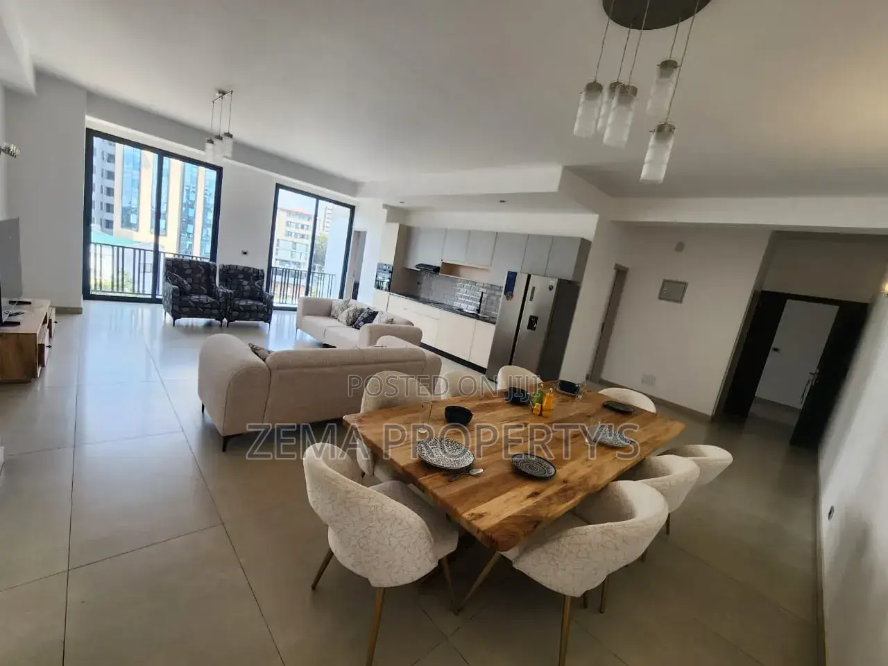 Furnished 3bdrm Apartment in Bole for rent